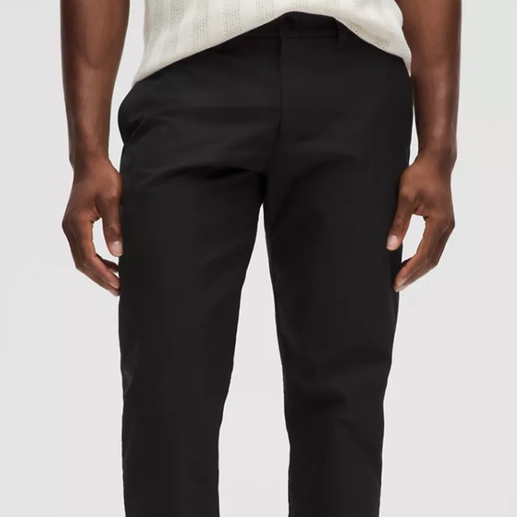 NWT Lululemon ABC Slim-Fit Trouser 34W 30L Smooth Twill Black - Picture 1 of 3